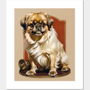 Beyond the Flat Face: A Playful Pekingese Portrait Posters and Art